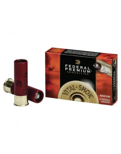 Federal Premium Vital-Shok TruBall 3&quot; 12 Gauge 1 oz Shotshell, 5/box - PB131RS