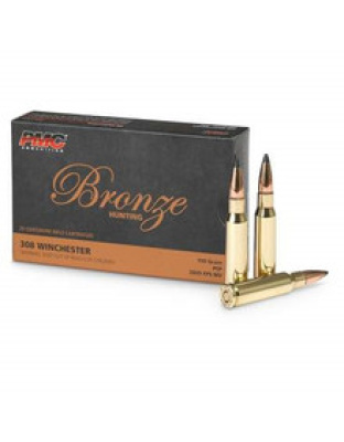 PMC 308 Winchester Bronze Ammunition PMC308SP 150 Grain Soft Point 20 rounds