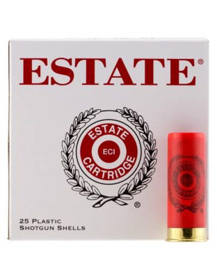 Estate 12 Gauge Ammunition SS12H8CASE 2-3/4&quot; 1-1/8oz #8 shot 1200 fps 25 Rounds per box