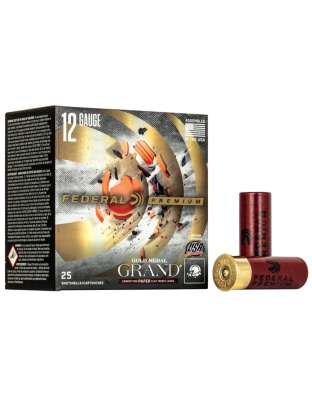 Federal 12 Gauge Ammunition Premium Gold Medal Paper GMT1188CASE 2-3/4&quot; #8 Shot 1-1/8oz 1200fps One box 25 Rounds