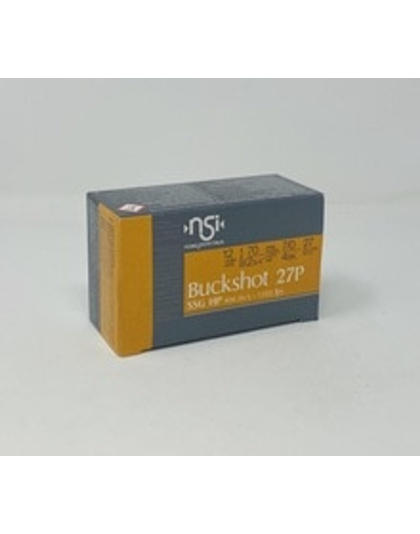 Nobel Sport Italia 12 Gauge Ammunition ANS124BK10 2-3/4&quot; 4 Buck 27 Pellets 10 Rounds