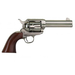 Cimarron Firearms Pistolero Nickel Handgun .22 LR 10rd Capacity 4.75" Barrel Wood Grips