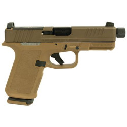 Ruger RXM Handgun 9mm Luger 15rd Magazines (2) 4.5" 1/2x28 Threaded Barrel Black Tan w/Slide Lock